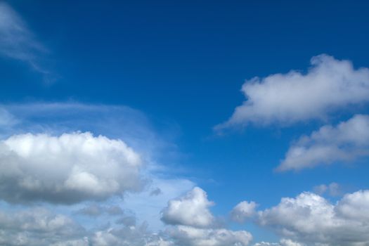 View white cloud with blue sky background