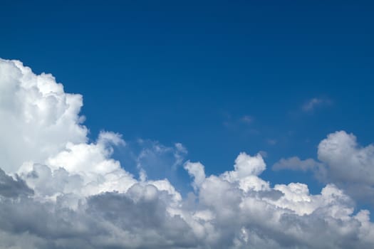 View white cloud with blue sky background