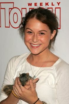 Alexa Vega and pet squirrel at the In Touch Presents Pets And Their Stars Party, Cabana Club, Hollywood, CA 09-21-05