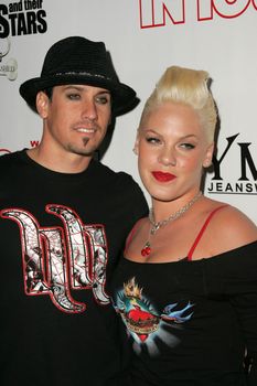 Carey Hart and Pink at the In Touch Presents Pets And Their Stars Party, Cabana Club, Hollywood, CA 09-21-05