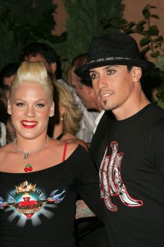 Pink and Carey Hart at the In Touch Presents Pets And Their Stars Party, Cabana Club, Hollywood, CA 09-21-05
