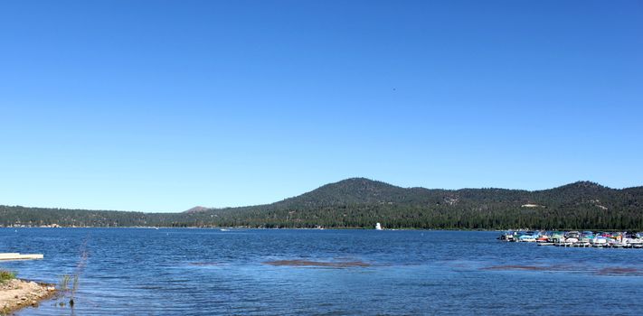 View of the water from Big Bear Lake.