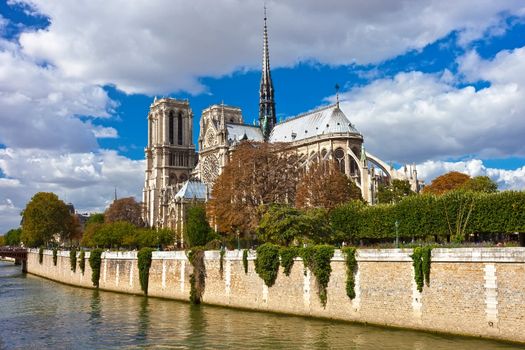 Notre Dame de Paris, famous cathedral in France