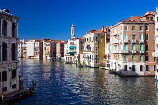 Beautiful view of famous Grand Canal in Venice, Italy