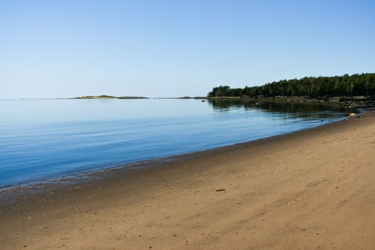 Nice photo of sea coast in summer