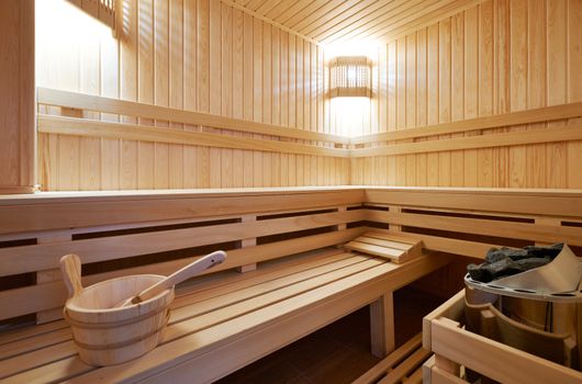 New Finland-style classic wooden sauna