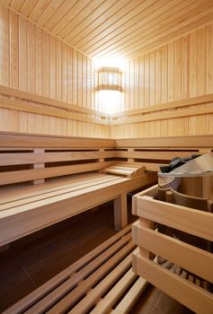 New Finland-style classic wooden sauna