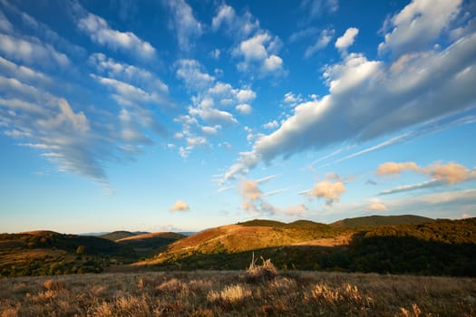 Mountain landscape from central Balkan mountains in Bulgaria