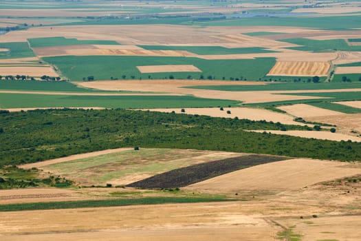 Summer landscape from the Thracian valley region, South Bulgaria, near the town of Yambol