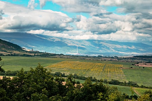 Spring landscape from Bulgaria, Pirdop region