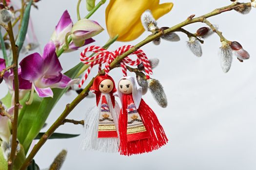 Martenitsa, traditional Bulgarian spring custom sign