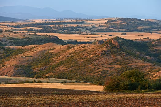 Landscape from Sredna gora mountains in central Bulgaria