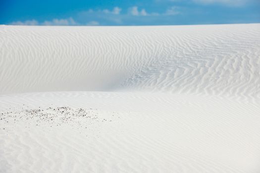 White sand dunes