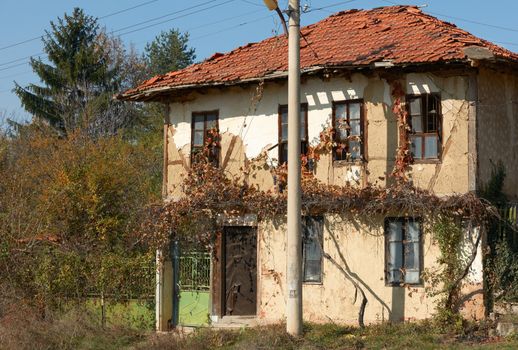 Old rural house, traditional Bulgarian architecture from central Bulgaria, gabrovo region