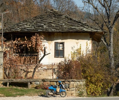 Old rural house, traditional Bulgarian architecture from central Bulgaria, gabrovo region