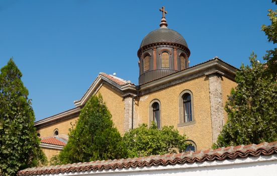 Exterior of the Orthodox church St. Dimitar in Sliven town, Bulgaria, Eastern Europe