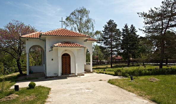 Exterior of the Orthodox church in Rakovskovo village, Bulgaria, Eastern Europe