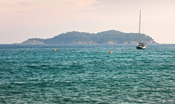 Island near LaCiotat in Mediterranean sea, South France