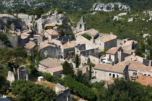 Village Les Baux de Provence in South France, region PACA