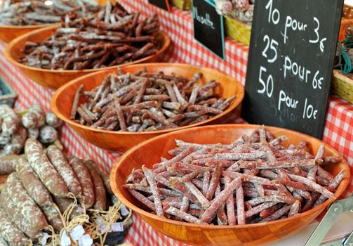 Random saussage at French Provence market