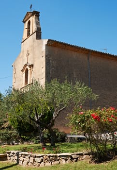 Old rural cathedral near Aix en Provnece in France