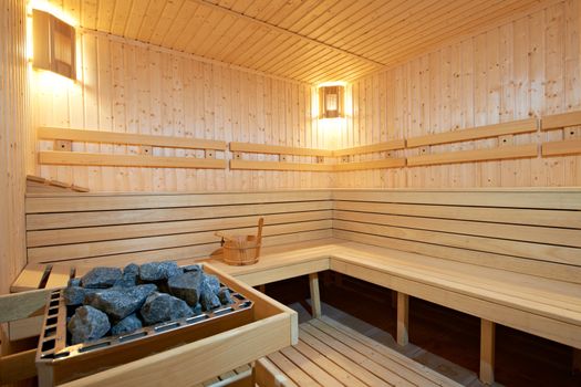 New wooden Finland-style sauna