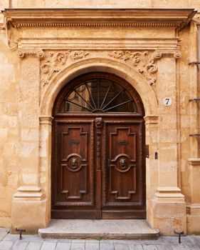 Old wooden gate in Aix en Provence, France