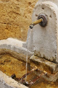 Ancient fountain in Aix en Provence