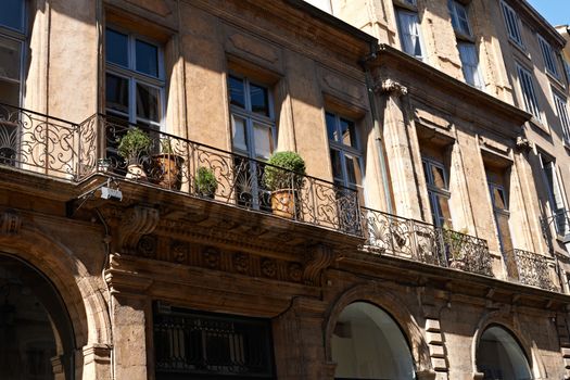 Facade in French Provence, typical architecture