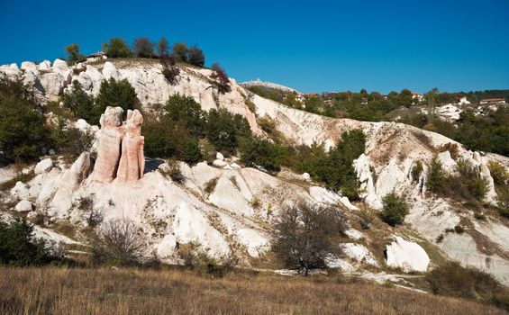 Stone wedding rocks phenomenon near Kardzhali town in Bulgaria