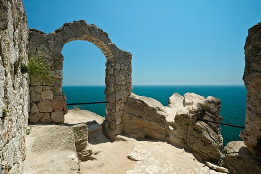 Ruins of Kaliakra fortress, at the same-named cape in Bulgaria