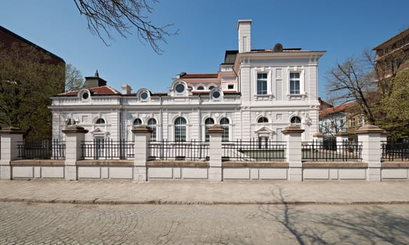 Old building in the centre of Chirpan town, architecture from the beginning of the XX century