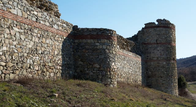 Northern wall of Mezzek fortress near Svilengrad, Bulgaria