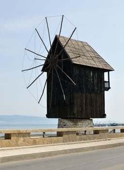 Windmill in Nessebar, Bulgaria