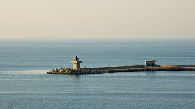Lighthouse near Sozopol yacht quay