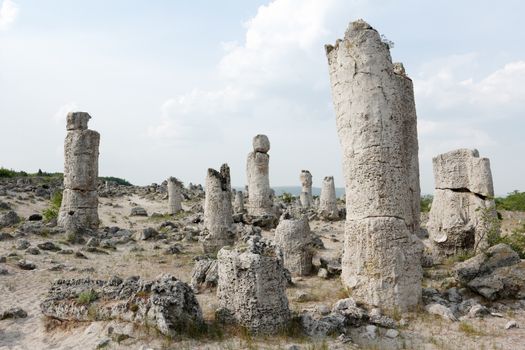 Stone phenomenon Nailed rocks near Varna city, Bulgaria