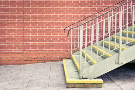 Flight of stairs outside a modern building