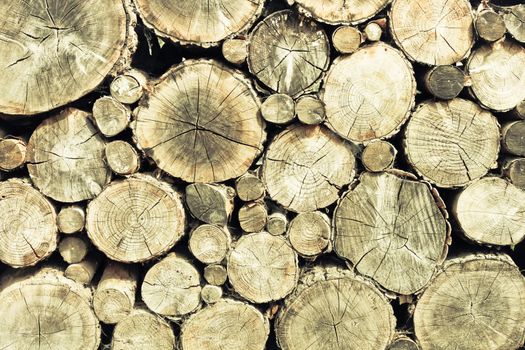 Pile of logs as a background image