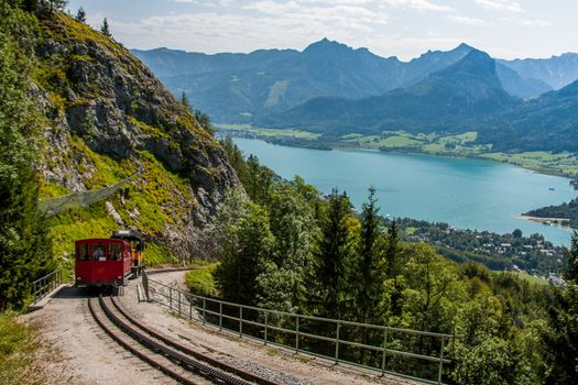 The Kaprun reservoir in the high Alp mountains in Austria