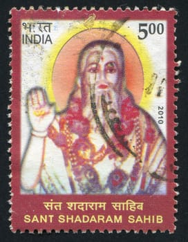 INDIA - CIRCA 2010: stamp printed by India, shows Shadaram Sahib, circa 2010