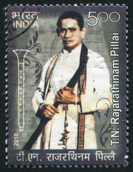 INDIA - CIRCA 2010: stamp printed by India, shows Rajarathinam Pillai, circa 2010