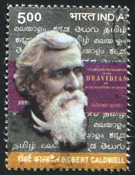INDIA - CIRCA 2010: stamp printed by India, shows Robert Caldwell, circa 2010