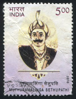 INDIA - CIRCA 2010: stamp printed by India, shows Muthuramalinga Sethupathi, circa 2010
