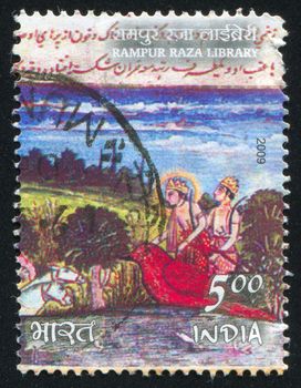 INDIA - CIRCA 2009: stamp printed by India, shows Rampur Raza library, circa 2009