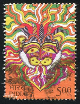INDIA - CIRCA 2010: stamp printed by India, shows Leo, circa 2010
