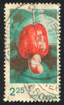 INDIA - CIRCA 1953: stamp printed by India, shows Fruits and Plants, circa 1953