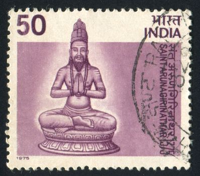INDIA - CIRCA 1975: stamp printed by India, shows Arunagirinathar, circa 1975