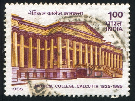 INDIA - CIRCA 1985: stamp printed by India, shows Bengal Medical College, circa 1985