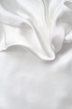 Smooth elegant white silk can use as wedding background 