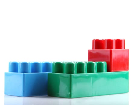 Plastic Blocks Isolated On White